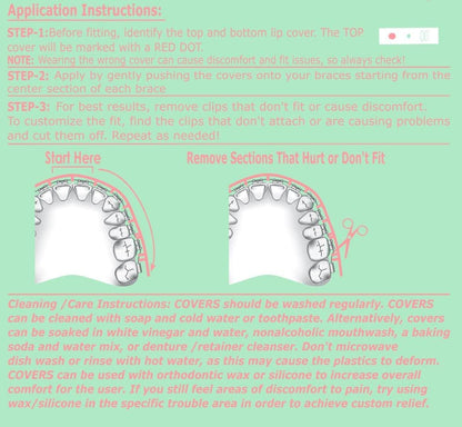 clip-on comfort covers for braces